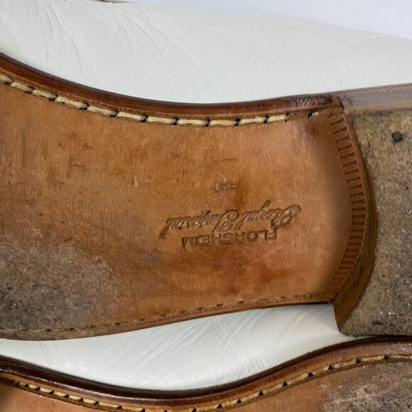 Florsheim Royal Imperial Loafers Slip On Shoes Mens 9.5 D White Leather 75404 - Picture 12 of 14